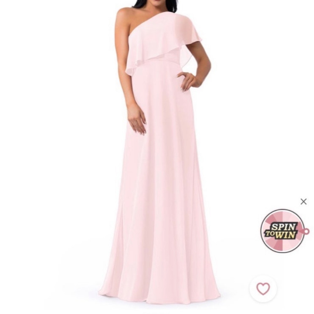 Azazie Bridesmaid Dress- Blushing Pink- Size 8